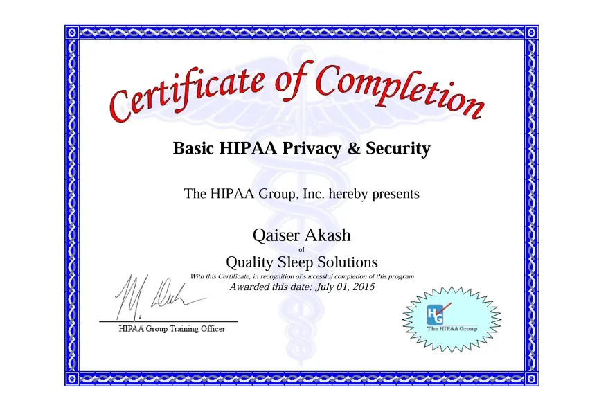 Basic HIPAA Privacy & Security